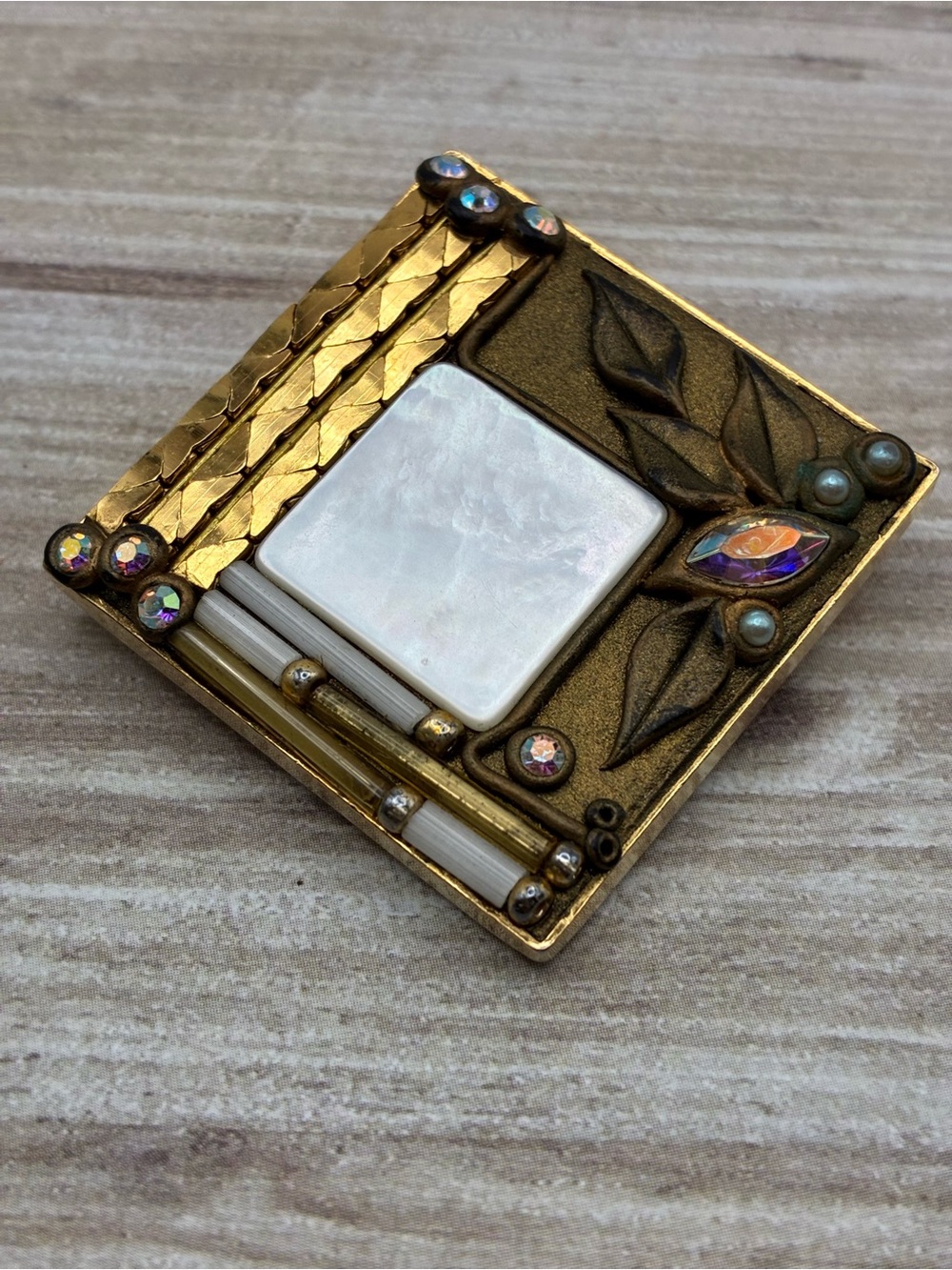 Unique Marena Handmade Pendant Brooch Art-Deco Style/Vintage